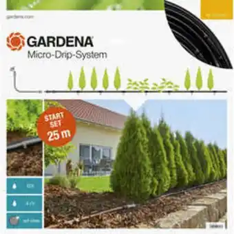 Truffaut Gardena - kit d'initiation micro-drip system pour les haies long 25m offre