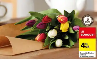 Carrefour Market Bouquet de 9 Tulipes offre