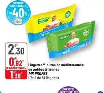 G20 Lingettes citron de Méditerranée offre