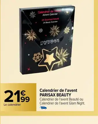 Carrefour Market Calendrier de l'Avent Parisax Beauty offre