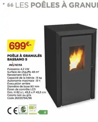 Bricomarché Poêle à graulés bassano 5 invicta offre