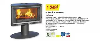 Bricomarché Poêle à bois massy invicta offre