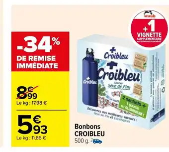 Carrefour Market Bonbons Croibleu offre