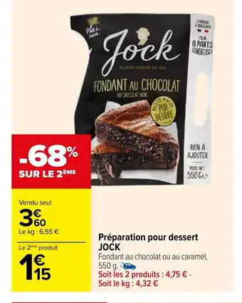 Préparation Pour Dessert Jock