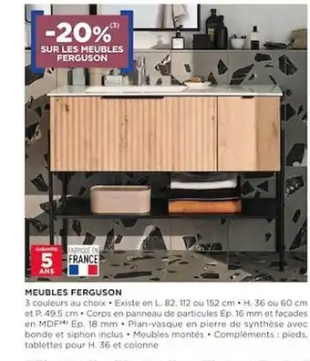 Lapeyre Meubles ferguson offre
