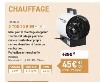 Loxam Chauffage trotec offre