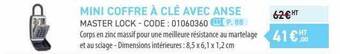 Mini coffre à clé avec anse master lock