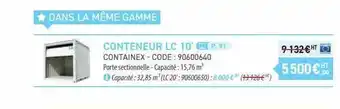 Conteneur lc 10' containex