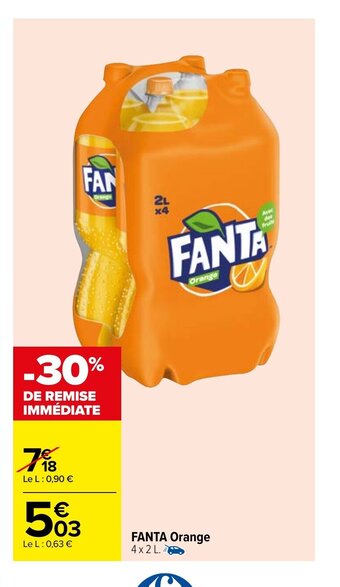 Carrefour Market Fanta orange offre