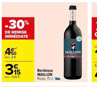 Carrefour Market Bordeaux Maillon offre