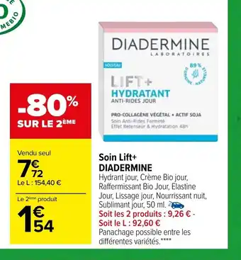 Carrefour Market Soin Lift+ Diadermine offre