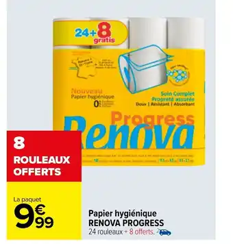 Carrefour Market Papier Hygiénique Renova Progress offre