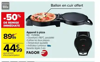 Carrefour Market Appareil à Pizza offre