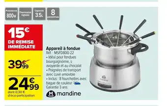 Carrefour Market Appareil à Fondue offre