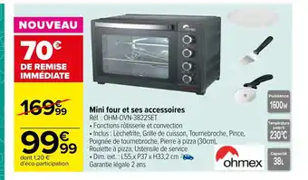 Carrefour Market Mini Four Et Ses Accessoires offre