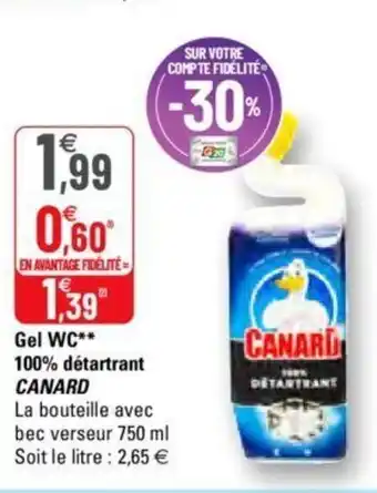 G20 Gel WC 100% Détartrant offre