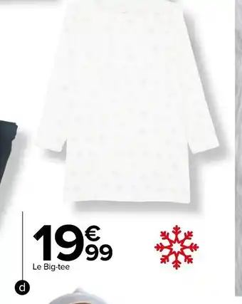 Carrefour Market Bigg-Tee Polaire Femme offre