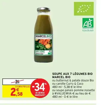 Soupe Aux 7 Légumes Bio Marcel Bio