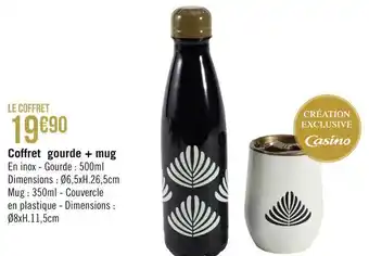 Géant Casino Casino coffret gourde + mug offre