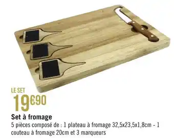 Géant Casino Set à fromage offre