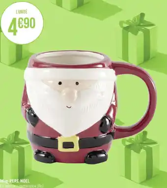 Géant Casino Mug pere noel offre