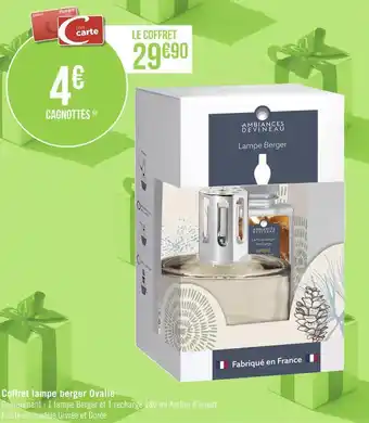 Géant Casino Ansiance devineau coffret lampe berger ovalie offre