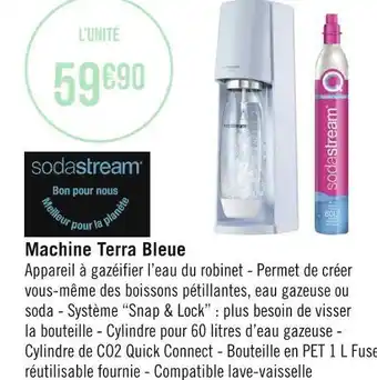 Sodastream machine terra bleue