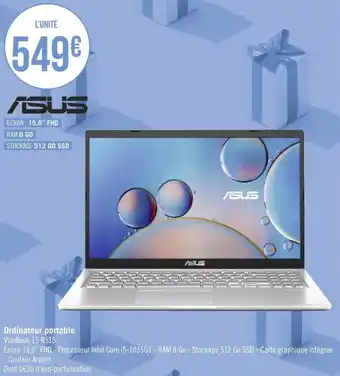 Géant Casino Asus ordinateur portable offre