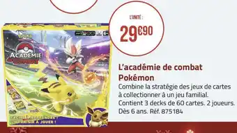 Géant Casino L'académie de combat pokémon offre