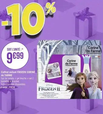 Géant Casino Corine de farme coffret enfant frozen offre