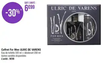 Géant Casino Ulric de varens coffret for men offre