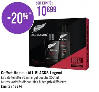 Géant Casino All blacks coffret homme legend offre