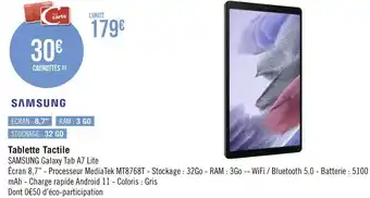 Géant Casino Samsung tablette tactile offre