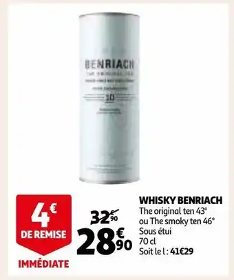 Auchan Whisky benriach offre