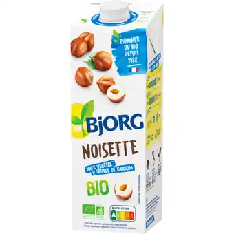 Auchan Boisson végétale noisette bio bjorg offre