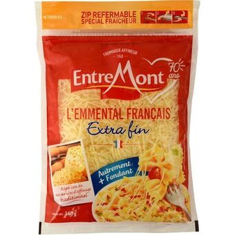 Auchan Entremont emmental râpé offre