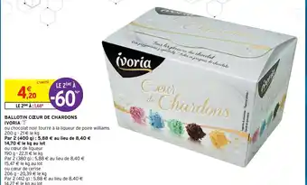 Intermarché Ballotin Coeur De Chardons Ivoria offre