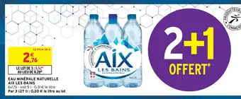 Intermarché Eau Minerale Naturelle Aix Les Bains offre