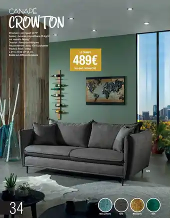 Cocktail Scandinave Canapé crowton offre