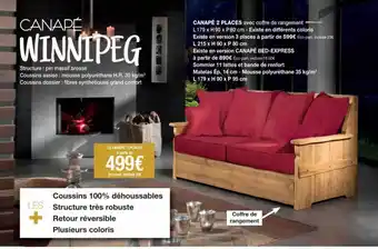 Cocktail Scandinave Canapé 2 places winnipeg offre