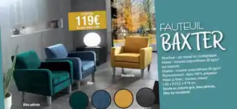 Cocktail Scandinave Fauteuil baxter offre