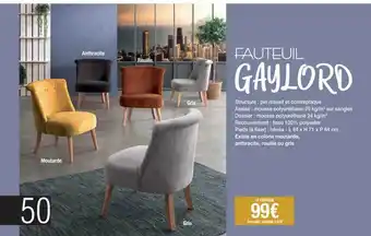 Cocktail Scandinave Fauteuil gaylord offre