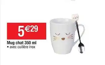 Cora x Carrefour Mug chat 350ml offre