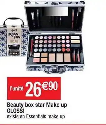 Cora x Carrefour Beauty box star make up gloss! offre