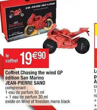 Cora x Carrefour Coffret chasing the wind gp édition san marino jean-pierre sand offre