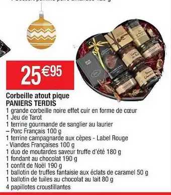 Cora x Carrefour Corbeille atout pique paniers terdis offre