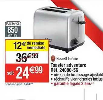Toaster adventure russell hobbs