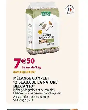 Delbard Mélange complet 'oiseaux de la nature' belcanto offre