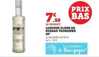 Hyper U Liqueur fleur de sureau vedrenne 20° offre