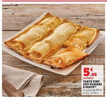 Hyper U Tarte fine aux pommes 6 parts offre